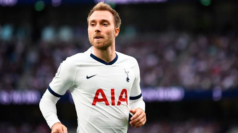 Christian Eriksen, under the radar of Real Madrid and Barcelona, in a match of Tottenham