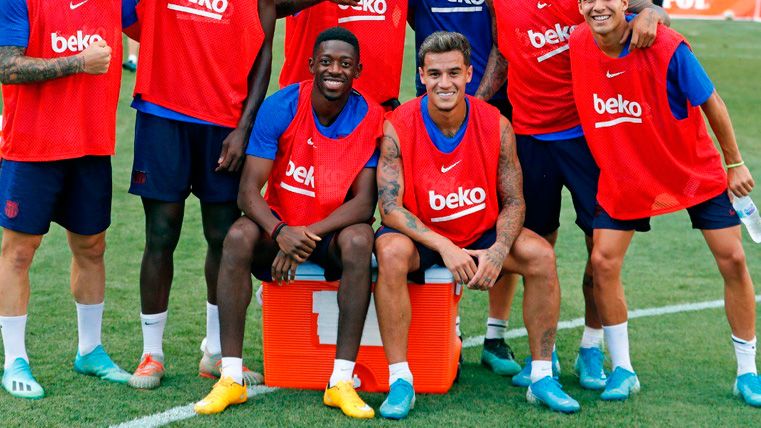 Philippe Coutinho in a training session of Barça | FCB