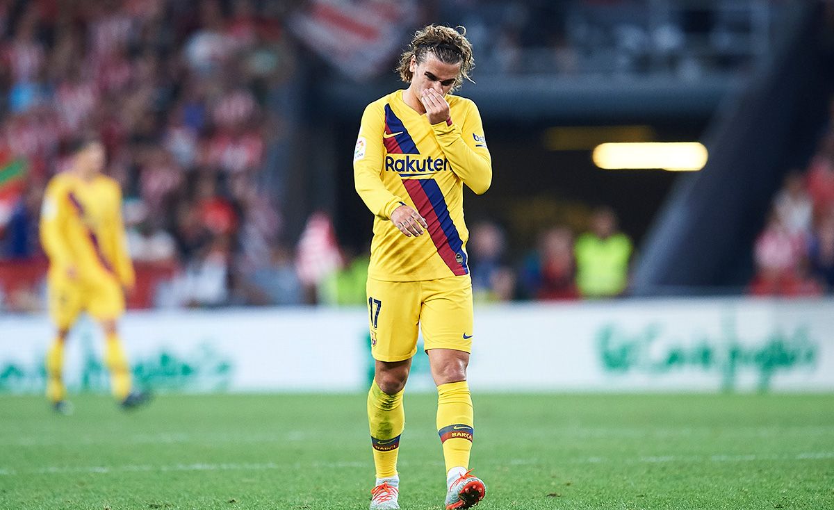 Antoine Griezmann, after the defeat against Athletic of Bilbao