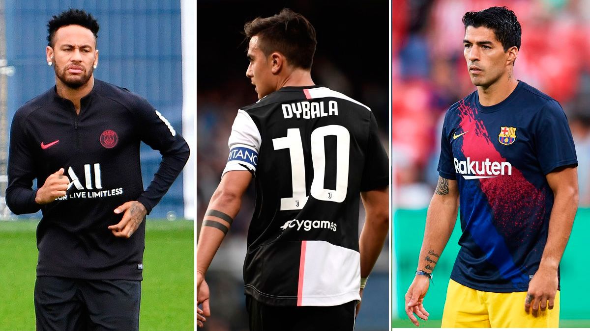 Neymar, Paulo Dybala and Luis Suárez, protagonists of the transfer market