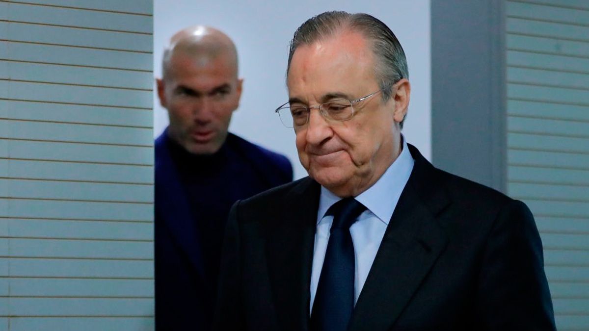 Florentino Pérez in an act of Real Madrid