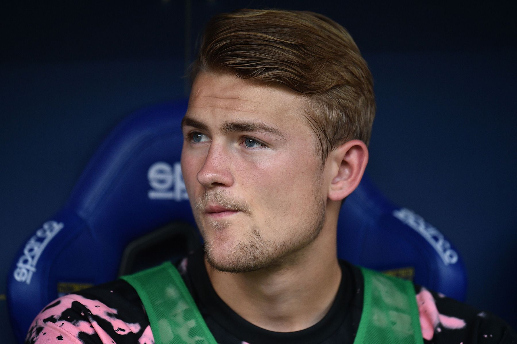 De Ligt in the bench of the Juventus