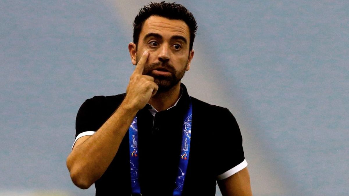 Xavi Hernández en un partido del Al-Sadd