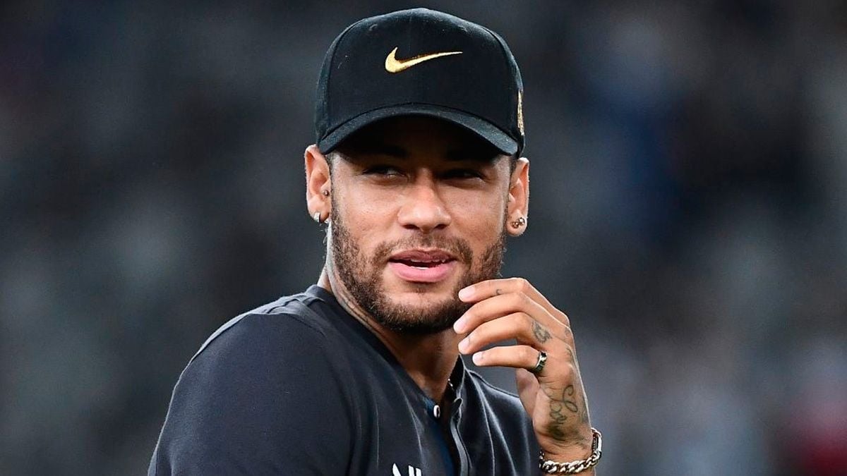 Neymar después de un partido del PSG
