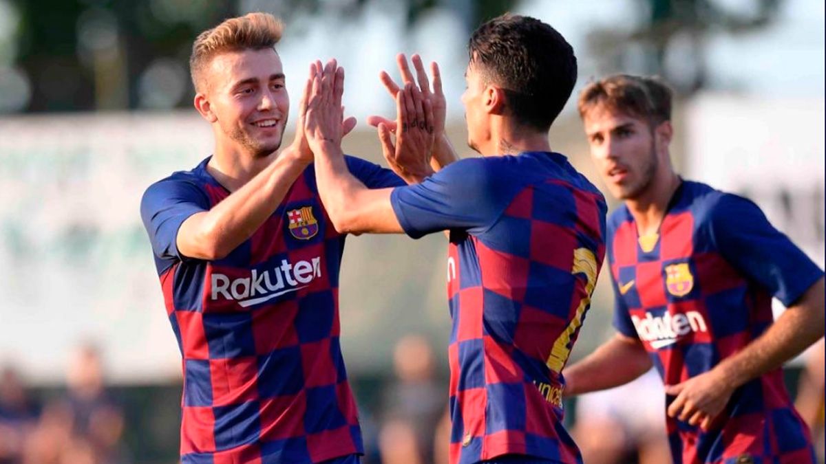 Oriol Busquets in a match of Barça | FCB