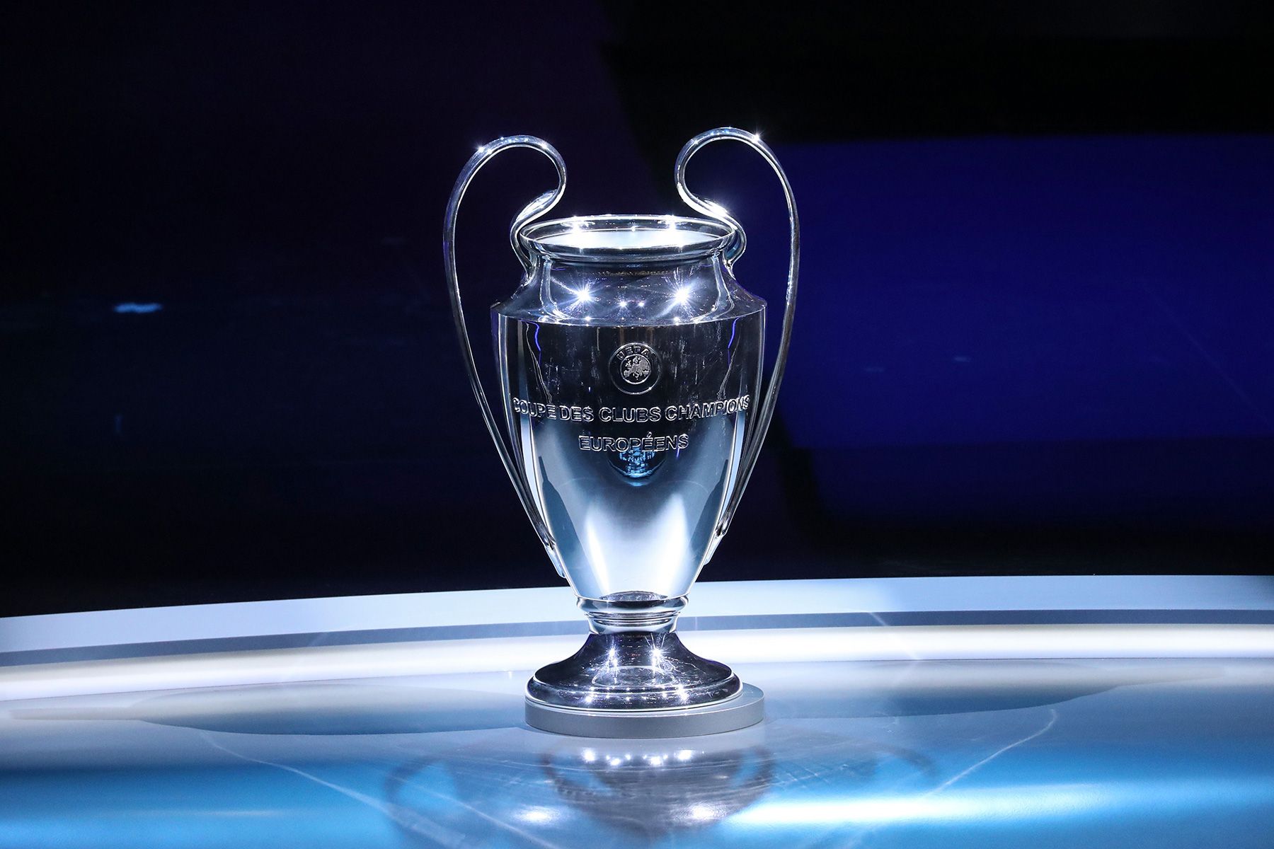 The trophy of the Champions League