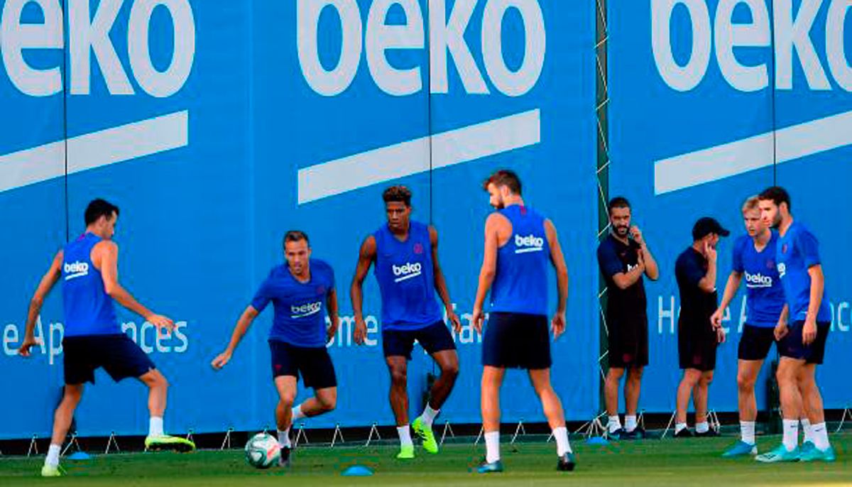 Training of the FC Barcelona