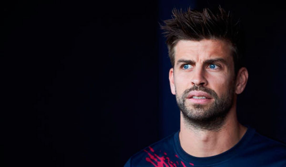 Gerard Piqué attended the press