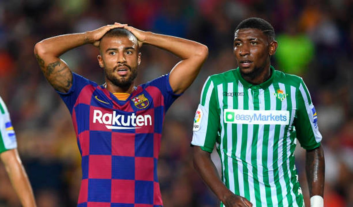 Rafinha, in a match against the Betis