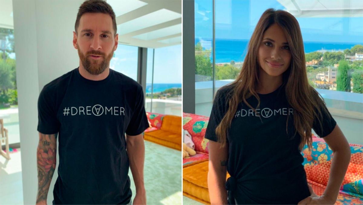 Messi y Antonella participan en la campaña 'Dreamers'