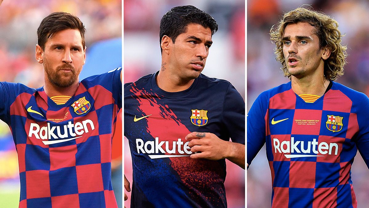 Messi-Griezmann-Suárez, el nuevo tridente de Setién