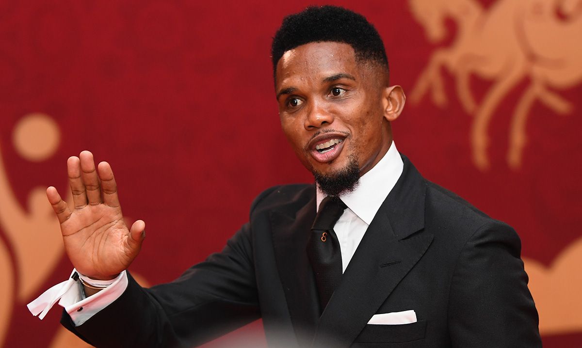Samuel Eto'o, during an event in an image of archive