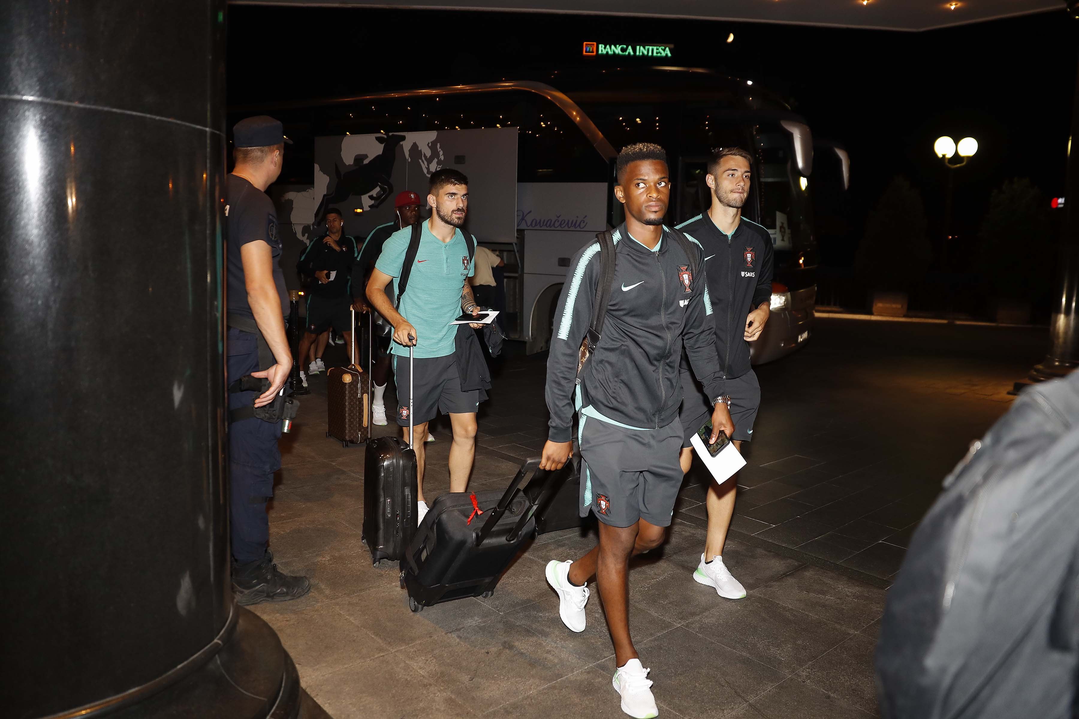 Semedo Leaves  of a stadium with Portugal