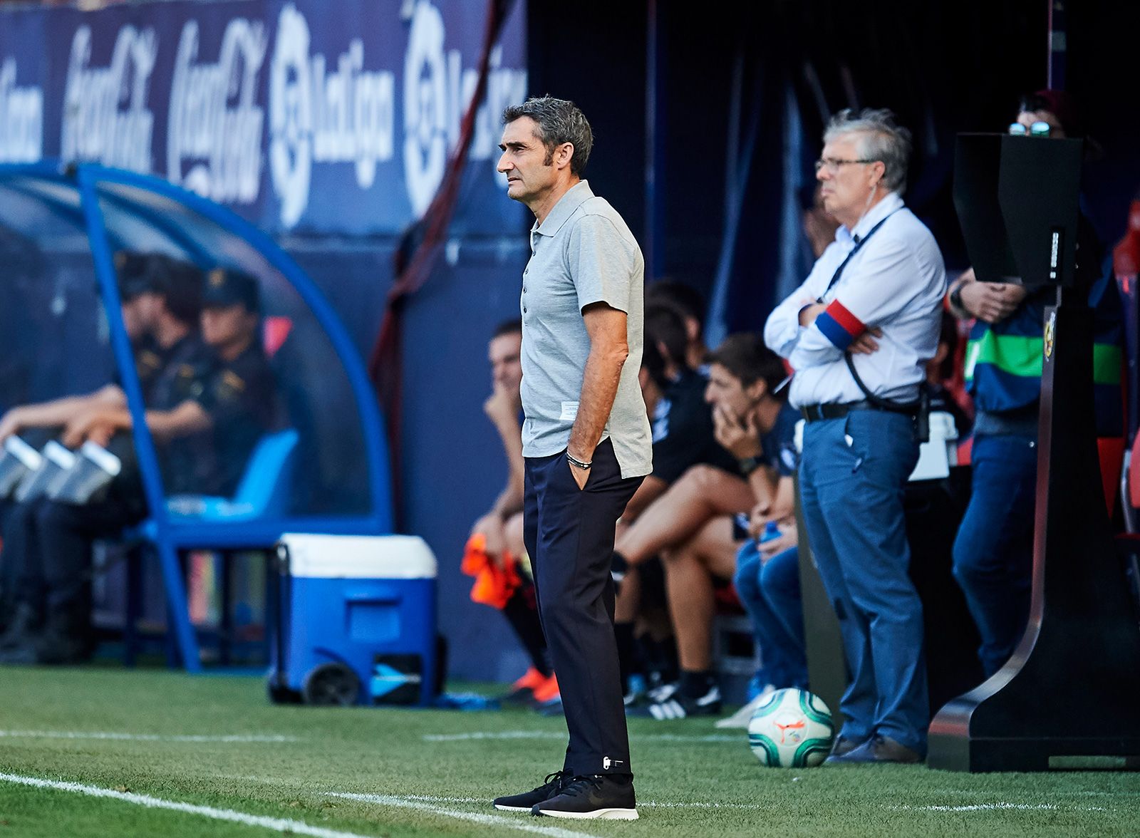 Ernesto Valverde en el partido contra Osasuna