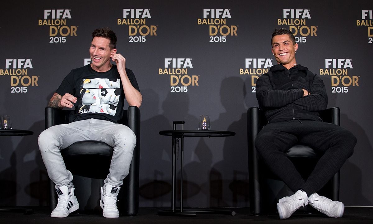Leo Messi and Cristiano Ronaldo, in an image of archive during a FIFA ceremony