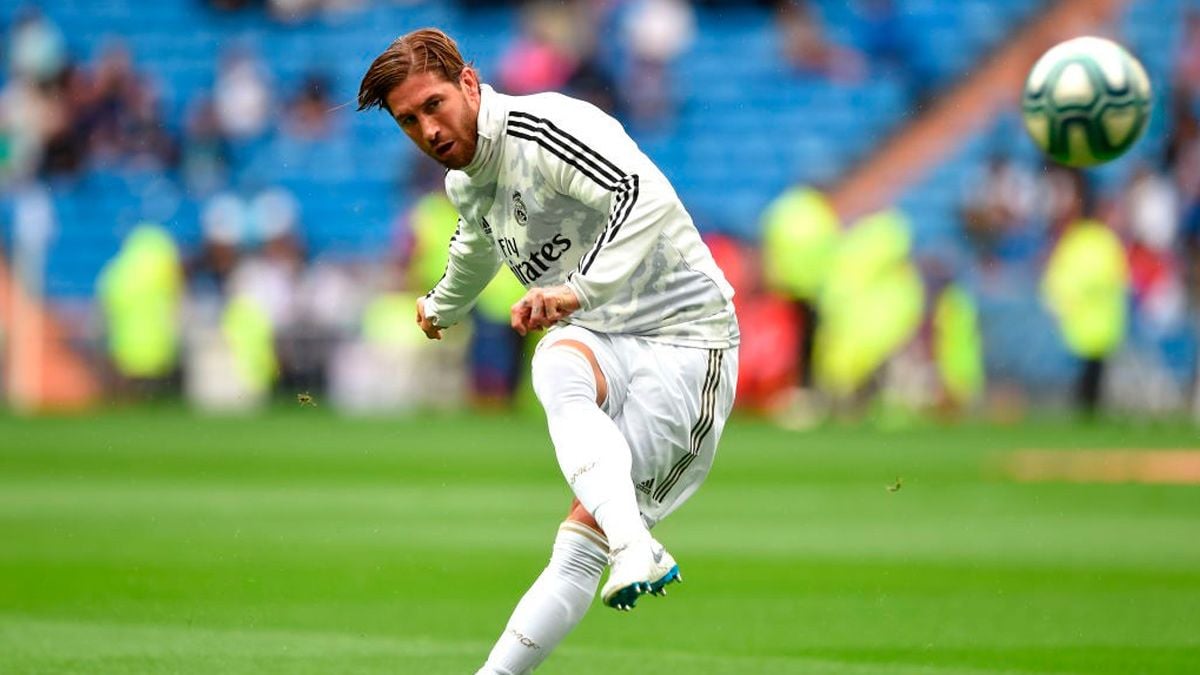 Sergio Ramos in a match of Real Madrid