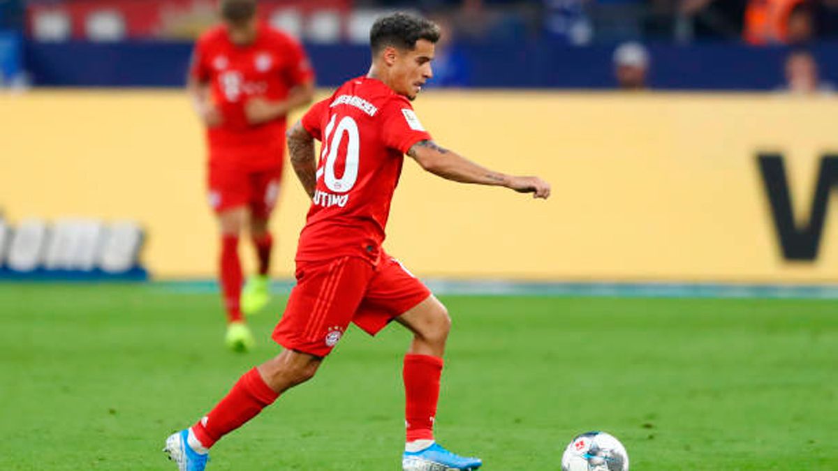 Philippe Coutinho, in a match of Bayern