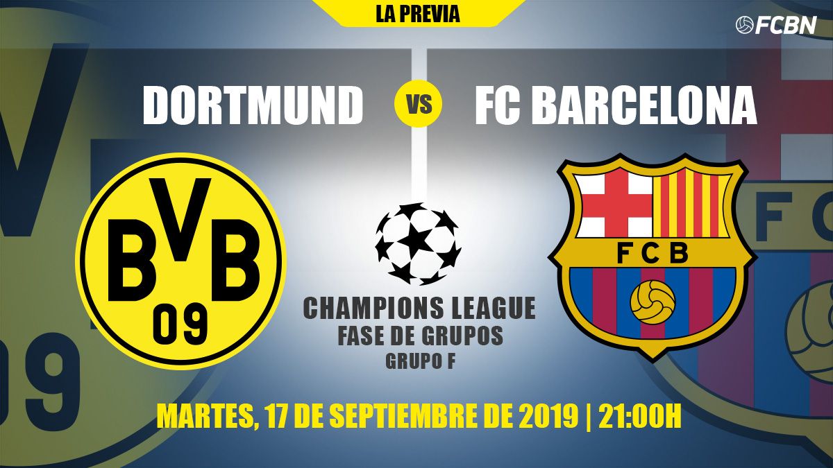 Previous of the Borussia Dortmund-FC Barcelona