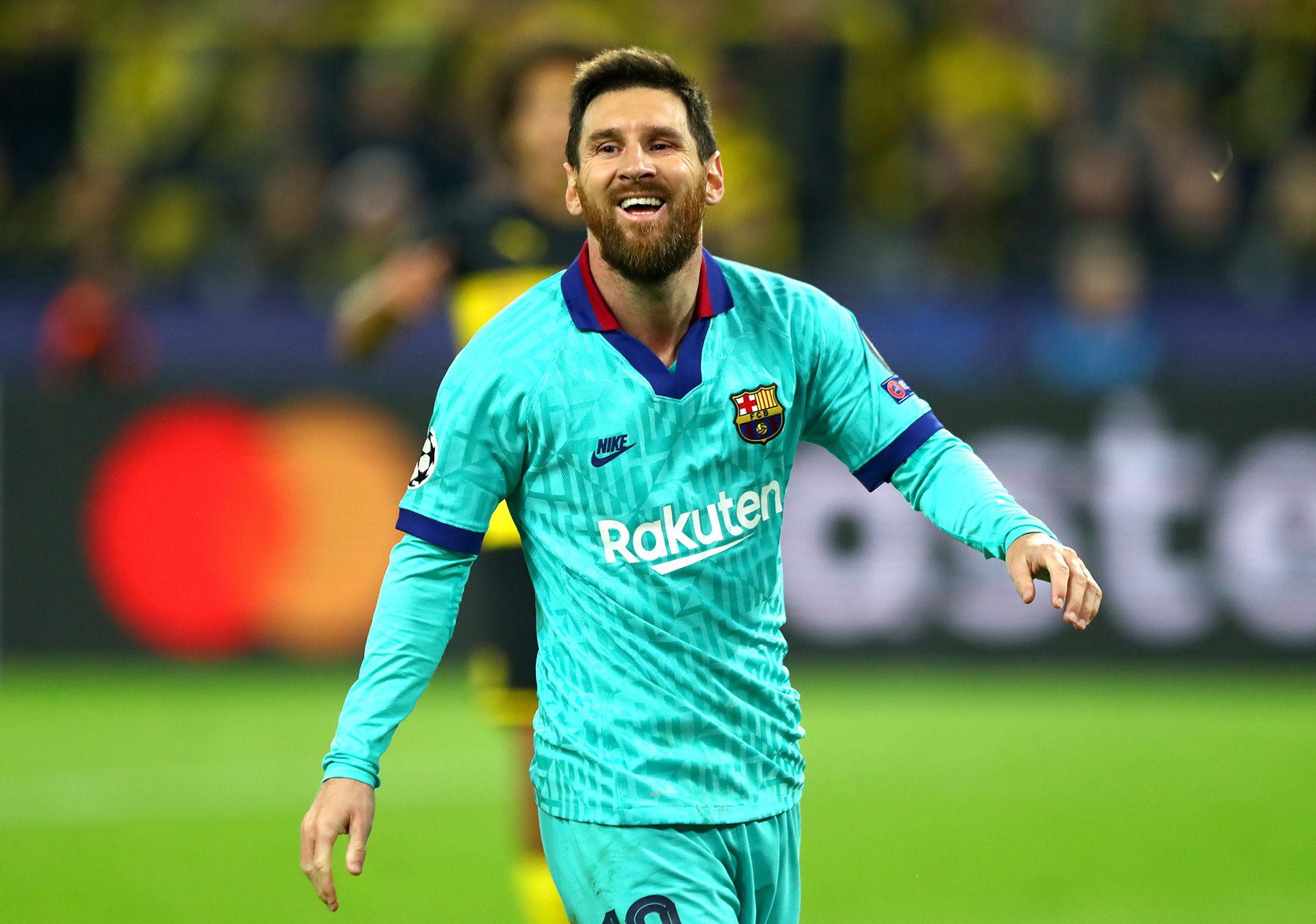 Leo Messi went back to play with the Barça in Dortmund