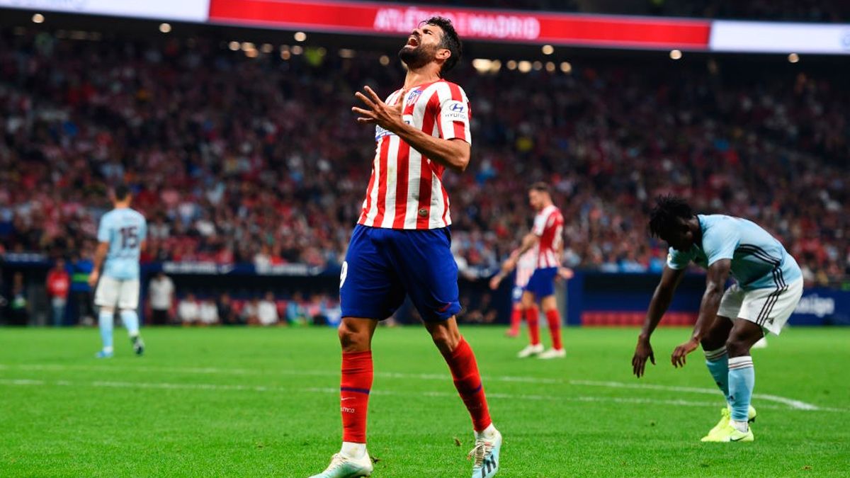 Diego Costa en un partido del Atlético de Madrid