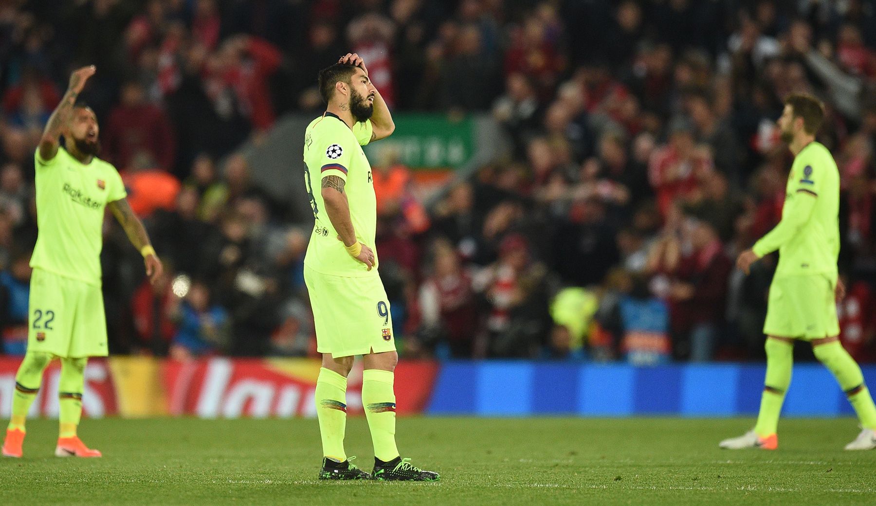 Luis Suárez regrets  in the elimination against the Liverpool