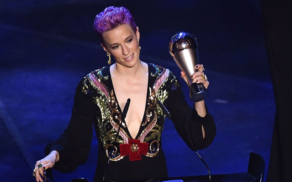 Megan Rapinoe, ganadora del FIFA The Best 2019