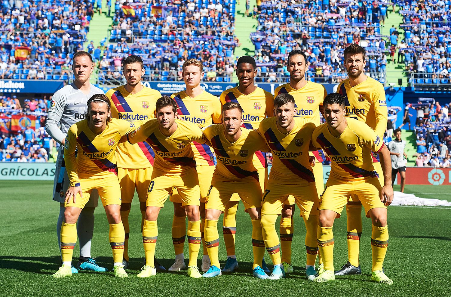 The eleven initial of the Barça against the Getafe