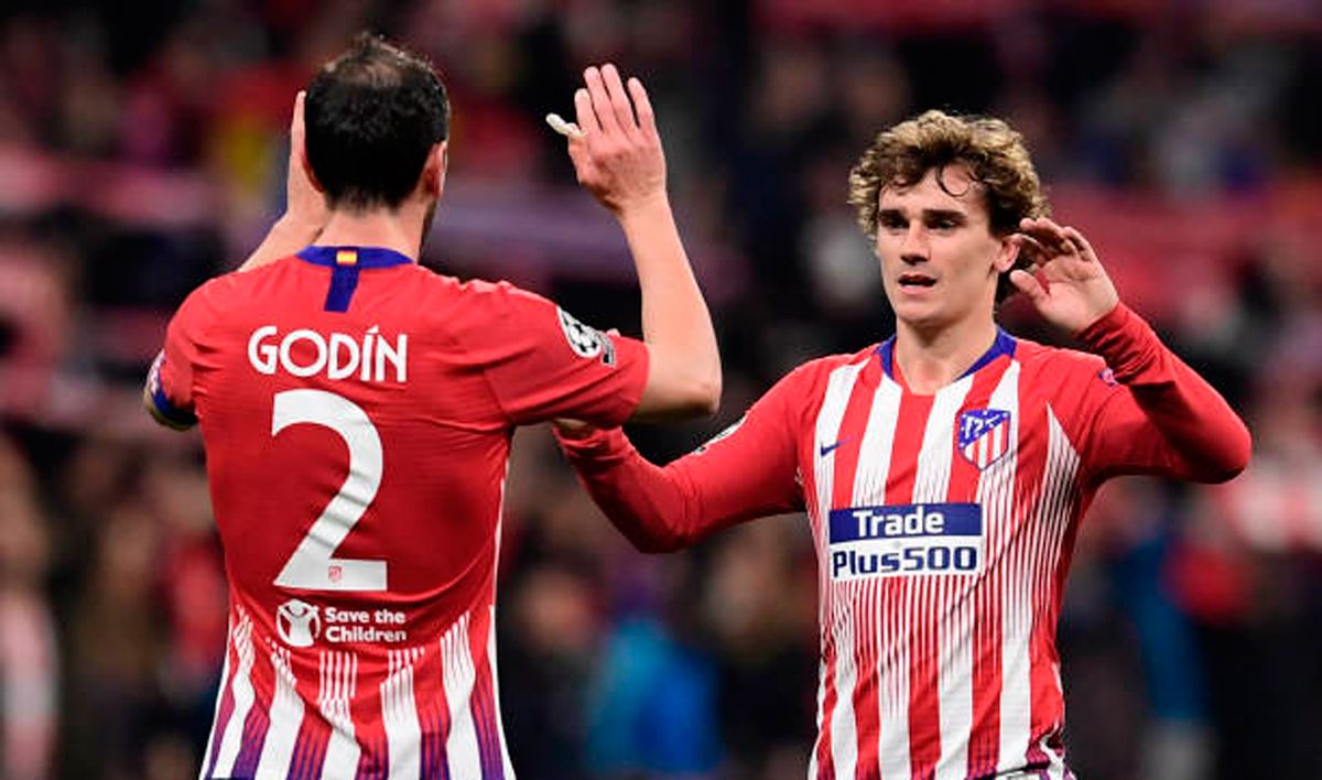 Godín y Griezmann, grandes amigos