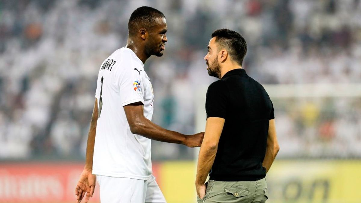 Xavi Hernández in a match of Al-Sadd in the Asian Champions League