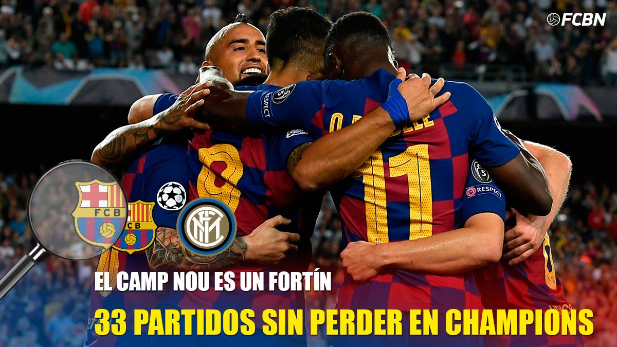 El Camp Nou es un fortín en Champions
