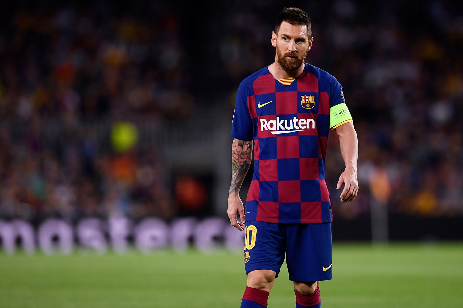 Messi went back to play against the Inter after his injury