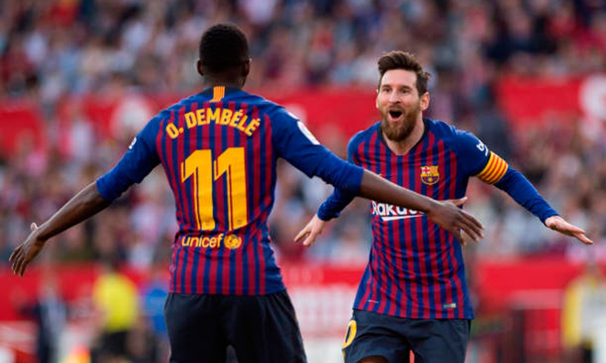 Messi and Dembélé, recovered
