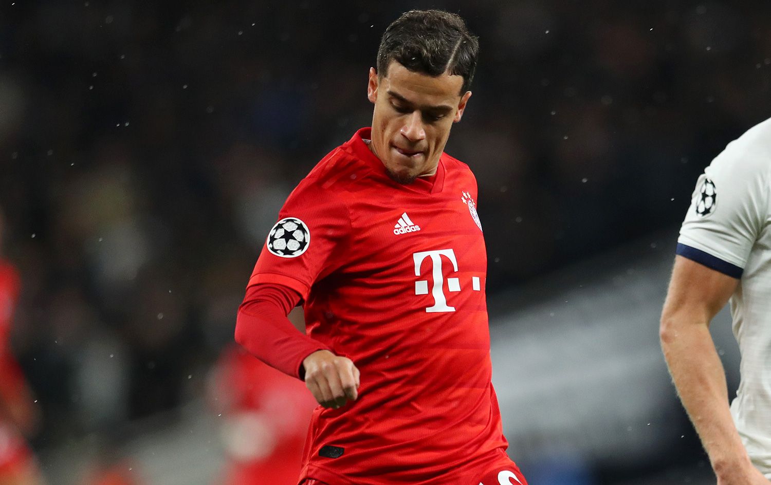 Coutinho en el partido contra el Tottenham con el Bayern