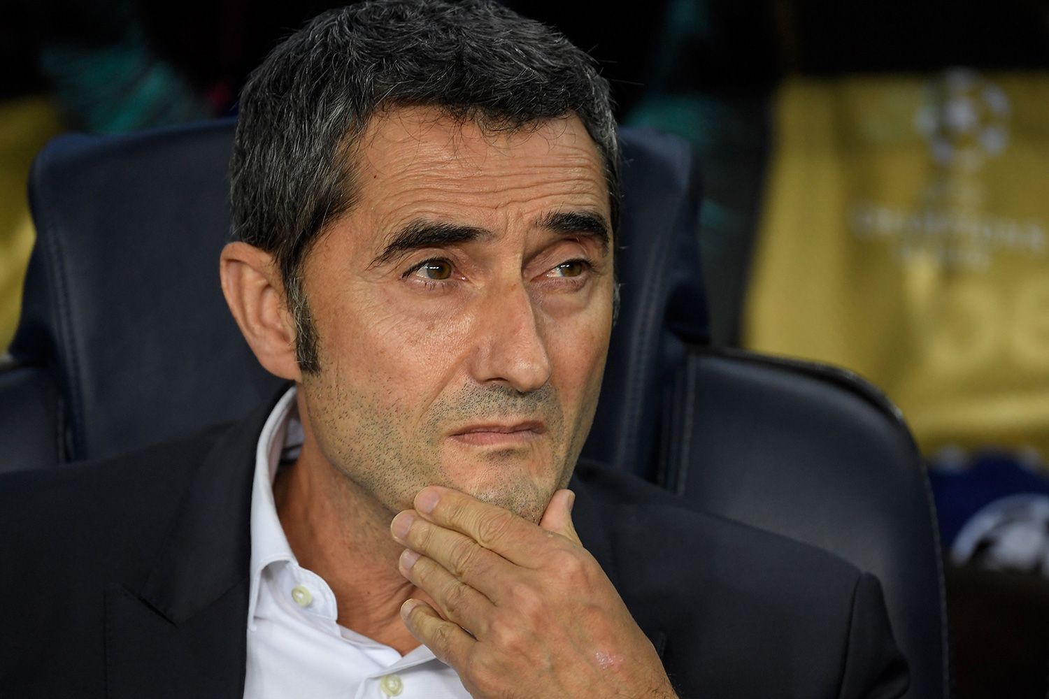 Ernesto Valverde in the party against the Inter