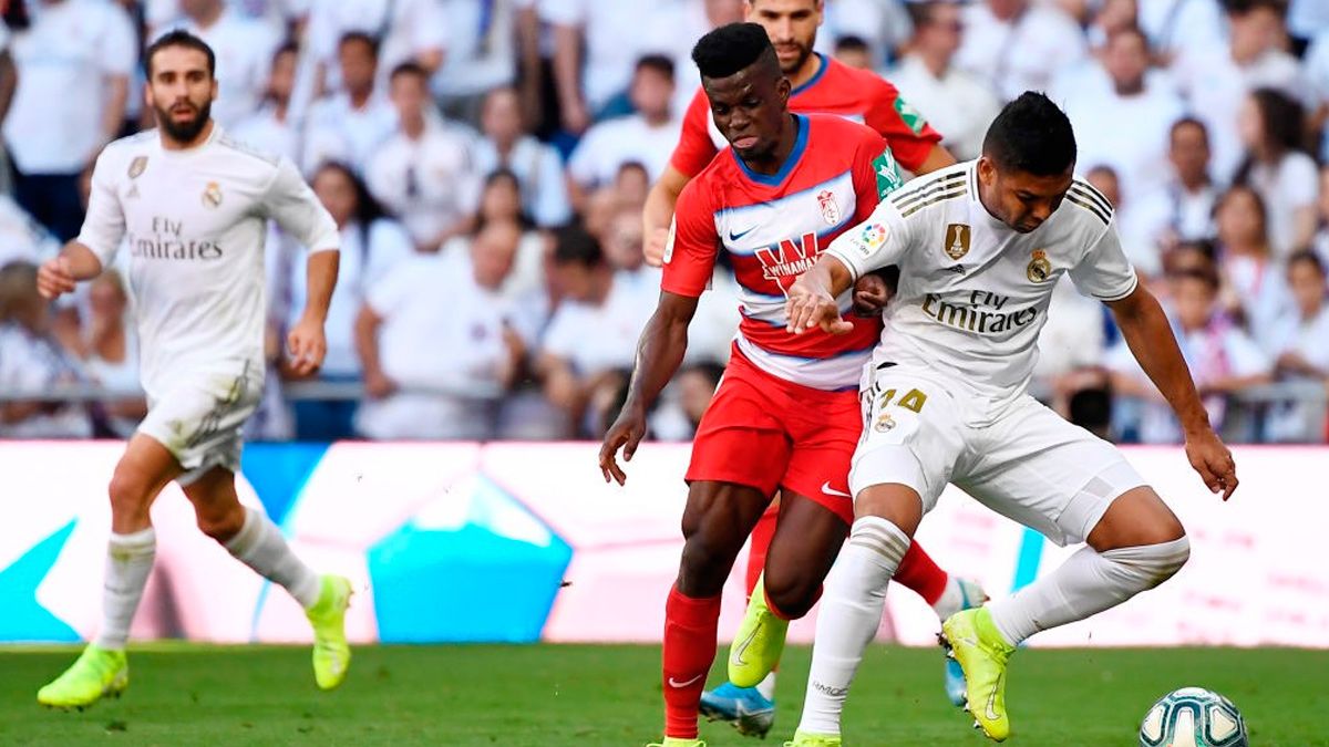 Casemiro in a match with Real Madrid