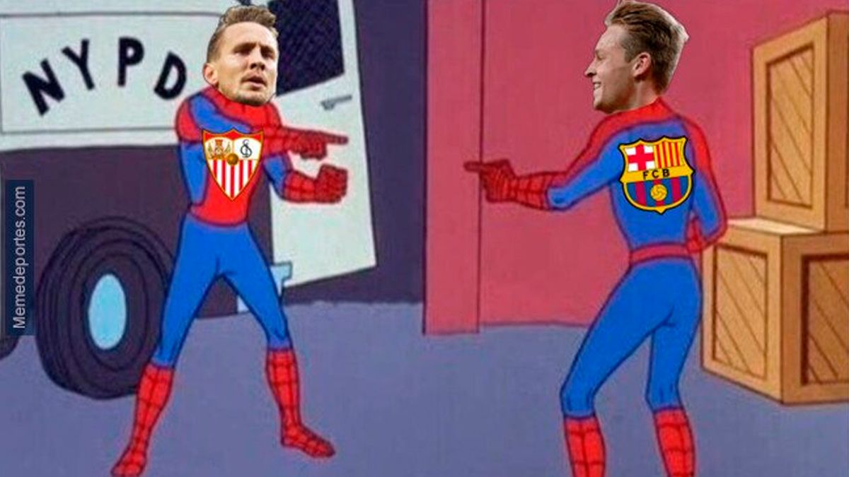 Frenkie and Luuk de Jong, protagonists of the FC Barcelona-Sevilla 'memes'