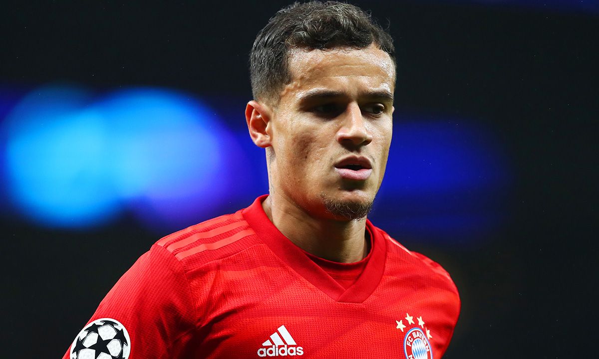 Philippe Coutinho, during a match with Bayern Munich