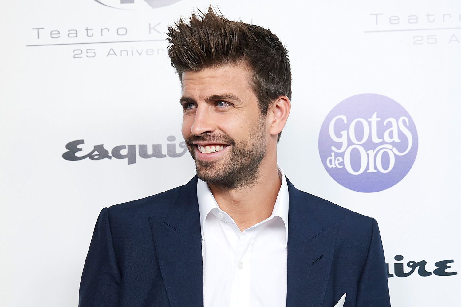 Gerard Piqué en la gala Esquire