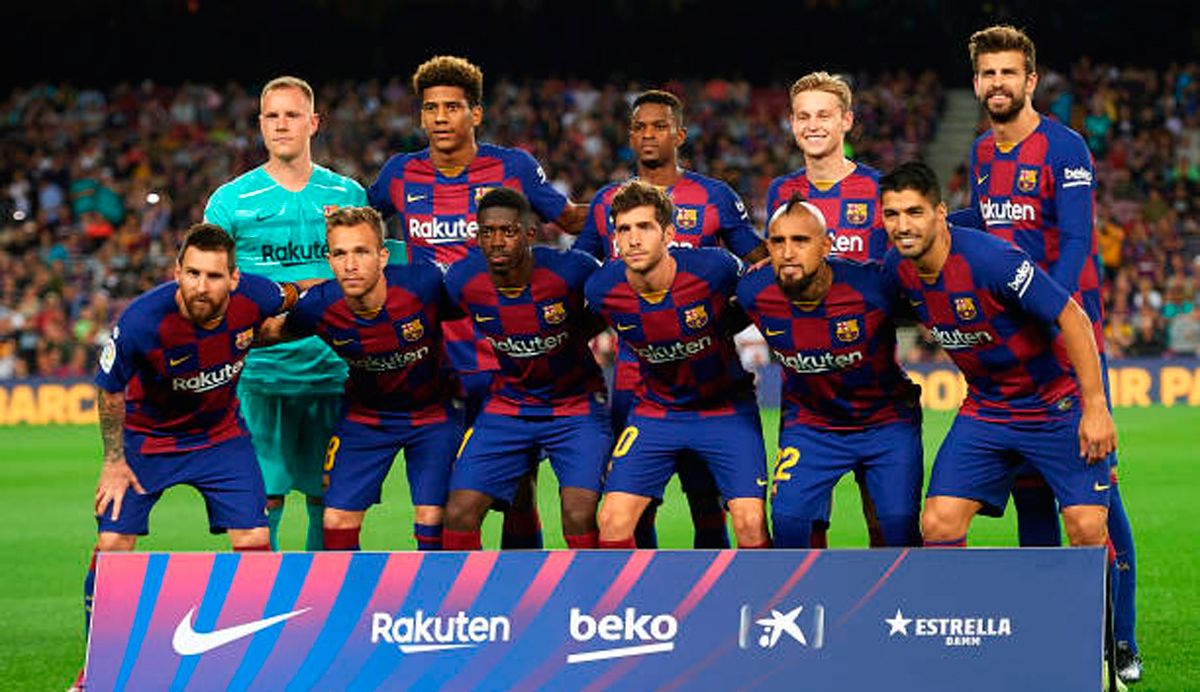 The last line-up of the Barça, with remarkable absences