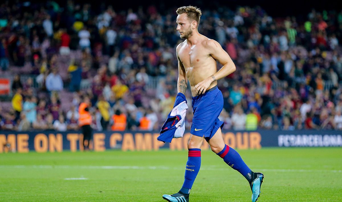 Ivan Rakitic, after a match with FC Barcelona this season