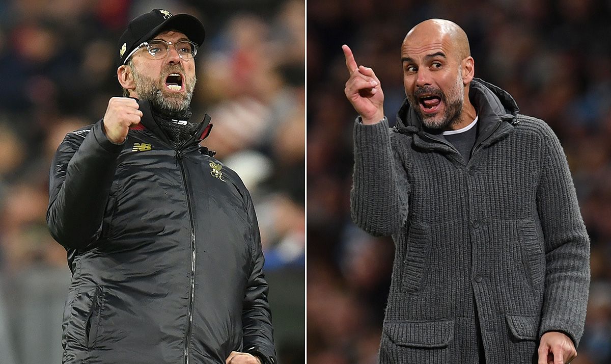 Jürgen Klopp and Pep Guardiola, technicians of Liverpool and Manchester City