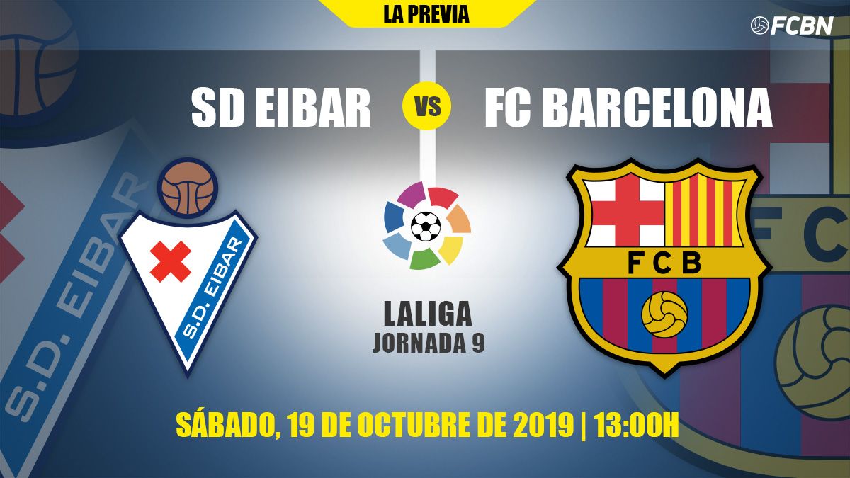 Previous of the Eibar-FC Barcelona