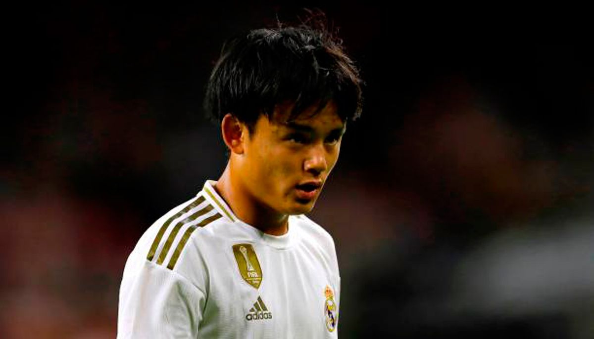 Takefusa Kubo, in a match of the Real Madrid