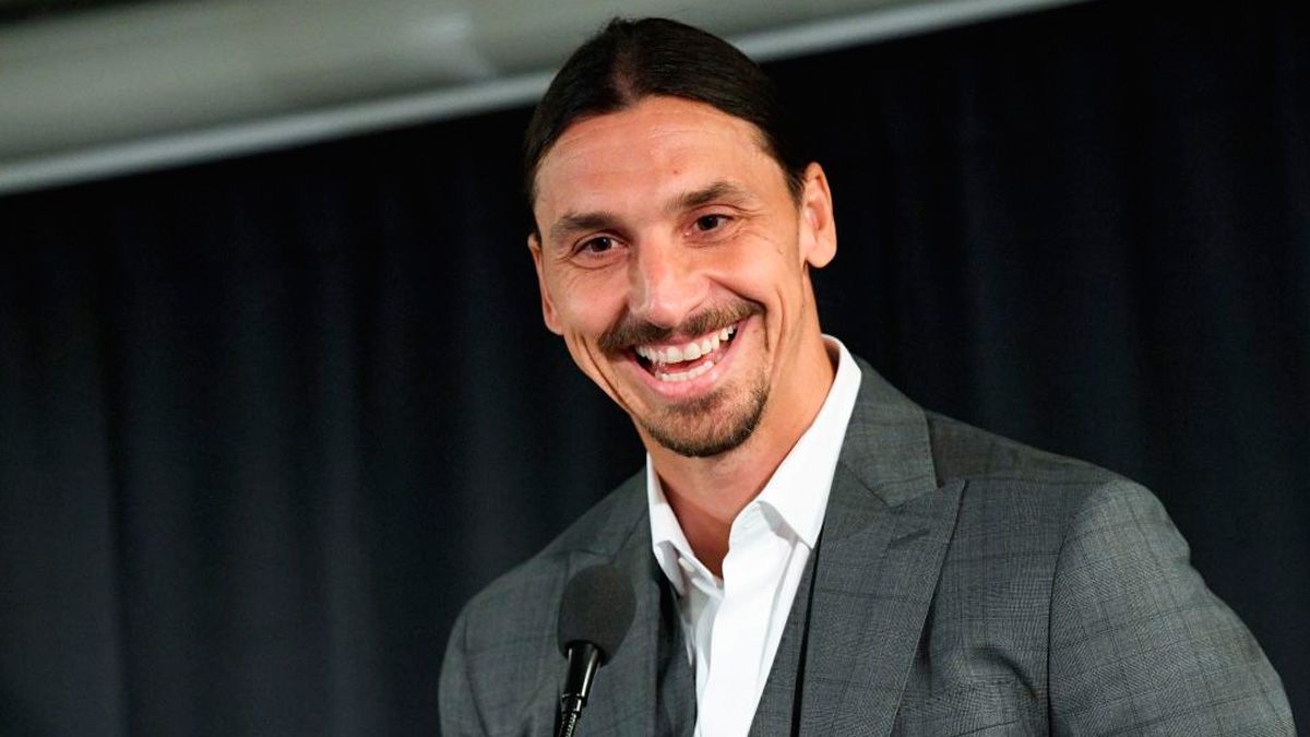 Zlatan Ibrahimovic in an act in the city of Malmö