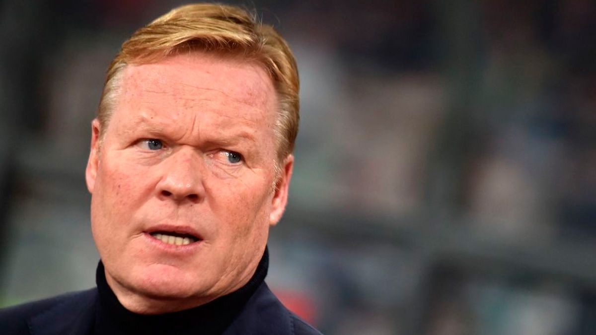 Ronald Koeman, in the radar of Barça, in a match o the Netherlands