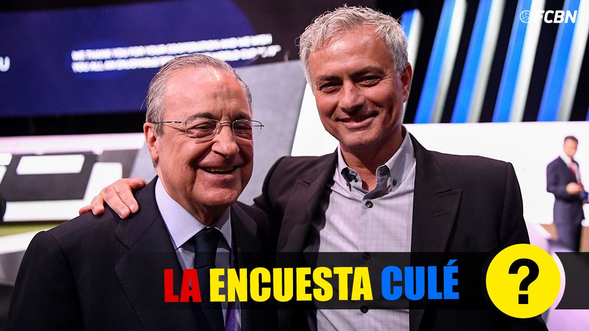 José Mourinho and Florentino Pérez, in an image of archive