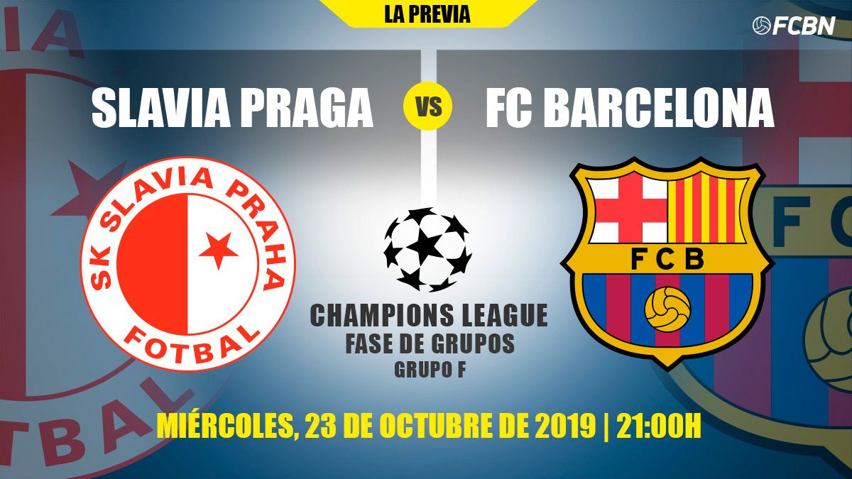 Previous between the Slavia of Prague and the Barça