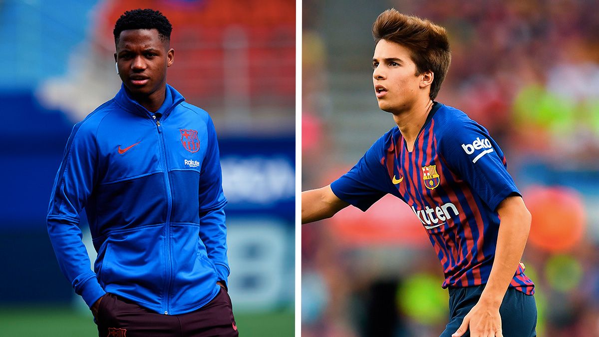 Ansu Fati y Riqui Puig, jóvenes promesas del FC Barcelona