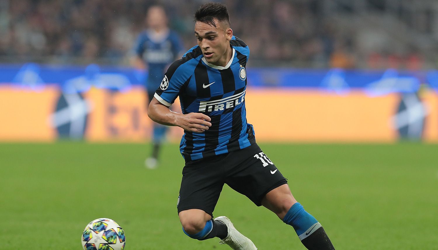 Lautaro in a party with the Inter of Milan