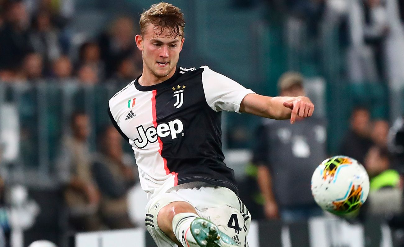 De Ligt in a match of the Juventus